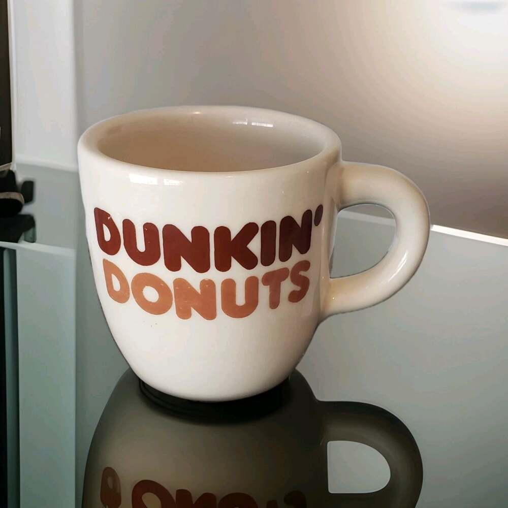DUNKIN DONUTS Vintage Heavy Stoneware Coffee Tea Hot Cocoa Mug